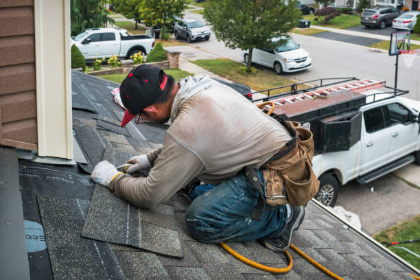 Professional Roofing technician working in Armada, MI